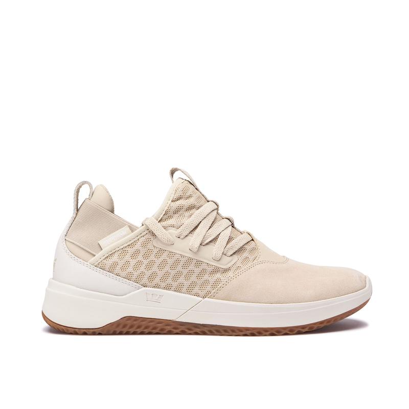 Zapatillas Bajas Supra Argentina Mujer - TITANIUM Beige (NIWQO-1567)